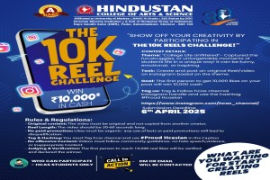 Show Off  Your Creativity By Participating In The 10K Reels Challenge On 6th April-2025